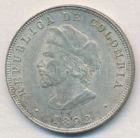 Kolumbia 1892. 50c Ag 'Amerika Felfedezésének 400. évfordulója' T:2
Columbia 1892. 50 Centavos Ag '400th Anniversary Of  - Zonder Classificatie