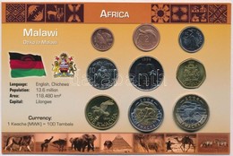 Malawi 1995-2006. 1t-10K (9xklf) Fémpénz Szettben, Holland Nyelvű Leírással T:1 
Malawi 1995-2006. 1 Tambala - 10 Kwacha - Ohne Zuordnung