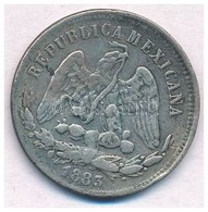 Mexikó 1883Go B. 25c Ag T:2-
Mexico 1883Go B. 25 Centavos Ag C:VF
Krause KM#406.5 - Unclassified