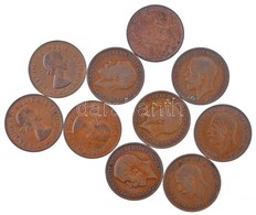 Nagy-Britannia 1892-1966. 1p Br (10xklf) T:2-3
Great Britain 1892-1966. 1 Penny Br (10xdiff) C:XF-F - Ohne Zuordnung