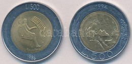 San Marino 1986. 500L + 1994. 500L T:1-,2
San Marino 1986. 500 Lire + 1994. 500 Lire C:AU,XF - Zonder Classificatie