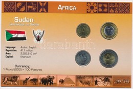 Szudán 2006. 5p-50p (4xklf) Fémpénz Szettben, Holland Nyelvű Leírással T:1 
Sudan 2006. 5 Piastres - 50 Piastres (4xdiff - Sin Clasificación