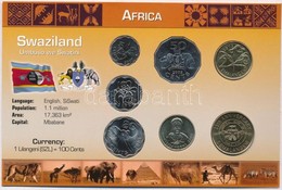 Szváziföld 1999-2007. 5c-5L (7xklf) Fémpénz Szettben, Holland Nyelvű Leírással T:1 
Swaziland 1999-2007. 5 Cents - 5 Ema - Sin Clasificación