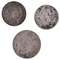 3db-os Vegyes Külföldi Rossz Tartású és Sérült Ezüstpénz Tétel T:3 ü.
3pcs Of Various Silver Coins In Bad Condition C:F  - Sin Clasificación