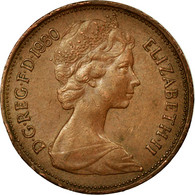 Monnaie, Grande-Bretagne, Elizabeth II, 2 Pence, 1980, TTB, Copper Plated Steel - 2 Pence & 2 New Pence