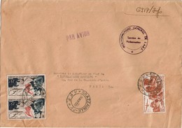 LBR26 - AEF LETTRE BRAZZAVILLE 29/11/1952 CACHET DU G.G. - Briefe U. Dokumente