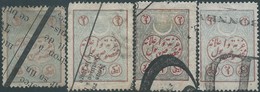 Turchia Turkey Ottomano Ottoman Revenue Stamps,four Values From 2pa, Used - Used Stamps