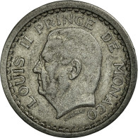 Monnaie, Monaco, Louis II, Franc, 1943, Poissy, TTB, Aluminium, KM:120 - 1922-1949 Louis II