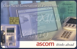 ASCOM TRIAL ISSUE TELEPHONE CARD TELECARD TELECARTE NEXT GENERATION OF PAYPHONES PERFECT - Other - Europe