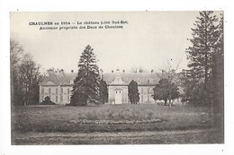 CHAULNES En 1914  (cpa 80)  Le Château (côté Sud-Est) Château Détruit Guerre  1914/18   ## Vue RARE ##   -  F 1 - Chaulnes