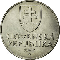 Monnaie, Slovaquie, 2 Koruna, 2007, SUP+, Nickel Plated Steel, KM:13 - Slowakei