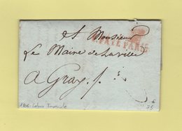 Loterie Imperiale - 1806 - Courrier Adresse Au Maire De Gray - 1801-1848: Precursors XIX