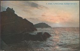 Sunset Effect, Ilfracombe, Devon, C.1910 - Photochrom Postcard - Ilfracombe