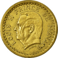 Monnaie, Monaco, 2 Francs, Undated (1943), Poissy, TTB, Cupro-Aluminium - 1922-1949 Louis II