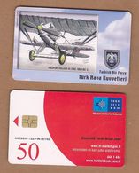 AC - TURK TELECOM PHONECARDS - NIEUPORT - DELAGE NI. D - 62 1926 - 30 2 CREDITS: 50 DATE: 2006 - Avions