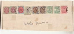 DANEMARK Antilles Lot Collection 1 Partie  De Page De Timbres Anciens  - Tous états Non Triés - Danemark (Antilles)