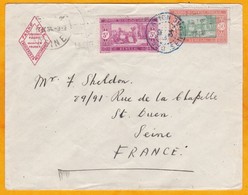 1934 - Enveloppe De Dakar Avion, Sénégal, France Vers Saint Ouen, France - Affrt 3.50 F - Ligne Mermoz - Covers & Documents