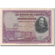 Billet, Espagne, 50 Pesetas, 1928, 1928-08-15, KM:75b, TTB - 50 Peseten