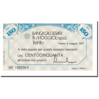 Billet, Italie, 150 Lire, 1977, 1977-05-06, SPL+ - [10] Assegni E Miniassegni