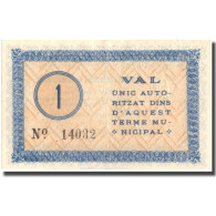 Billet, Espagne, 1 Peseta, GIRONELLA, 1937, SUP+ - Other & Unclassified