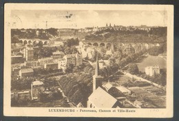 C.P. De LUXEMBOURG - CLAUSEN Panorama Ville Haute Affr. 10c. Obl. Mécanique TOURING-CLUB Luxembourgeois 1932 Vers Anvers - Burscheid