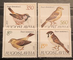 Yugoslavia, 1982, Mi: 1925/28 (MNH) - Sparrows