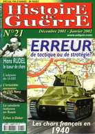 Histoire De Guerre N° 21 : Les Unités Cuirassées Françaises En 1940, Dakar Juillet Et Septembre 1940, Hans Rudel - French