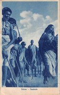 0738 "AFRICA - ERITREA - FANTASIA"  ANIMATA. AFFRANCATURA COLONIA ERITREA. CART SPED 1936 - Eritrea