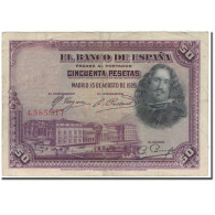 Billet, Espagne, 50 Pesetas, 1928, 1928-08-15, KM:75a, TB+ - 50 Pesetas