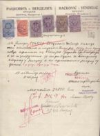 Yugoslavia Kingdom Document With Revenue Stamps - Lettres & Documents