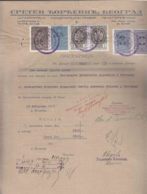 Yugoslavia Kingdom Document With Revenue Stamps - Lettres & Documents