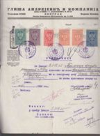 Yugoslavia Kingdom Document With Revenue Stamps - Briefe U. Dokumente
