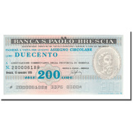 Billet, Italie, 200 Lire, 1976, 1976-11-15, NEUF - [10] Chèques