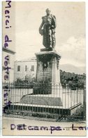 - 79 - CORTE - ( Corse ) - Statue Du Duc Padou, Cliché Peu Courant, épaisse, écrite, TBE, Scans. . - Corte