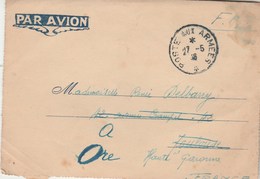 Carte Lettre  De Militaire SP50556 écrite Dongjin Vietnam Cachet Postes Aux Armées 27/5/1946  FM Pour Ore Haute Garonne - Vietnamkrieg/Indochinakrieg