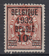 BELGIË - PREO - 1932 - Nr 287 - BELGIQUE 1932 BELGIË - (*) - Typos 1929-37 (Heraldischer Löwe)