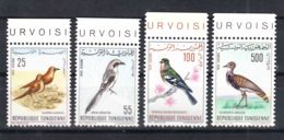Tunisia Birds Complete Set 1965 Mi#639-642 Mint Never Hinged - Tunesien (1956-...)
