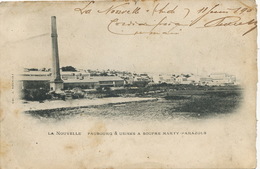 Port La Nouvelle Faubourg Et Usines à Soufre Marty Parazols Coll. Mournet Timbrée 1902 - Port La Nouvelle