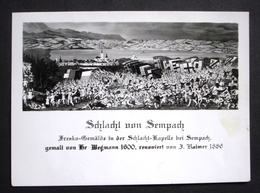 Schlacht Von SEMPACH Stempel Wirtschaft Z. Schlachtfeld Fam. Meier - Sempach