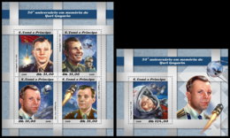 SAO TOME 2018 **MNH Yuri Gagarin Space Raumfahrt Espace M/S+S/S - OFFICIAL ISSUE - DH1850 - Africa