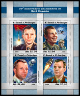 SAO TOME 2018 **MNH Yuri Gagarin Space Raumfahrt Espace M/S - OFFICIAL ISSUE - DH1850 - Afrika