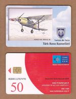 AC - TURK TELECOM PHONECARDS -  HENRIOT - 182 1939 - 42 36 CREDITS: 50 DATE: 2006 - Avions