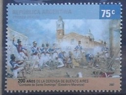 Argentinië ** MNH 2007 200 Años De La Defensa De Buenos Aires / Combate De Santo Domingo - Nuevos