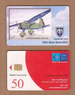 AC - TURK TELECOM PHONECARDS -  WESTLAND LYSANDER - I 1941 - 47 36 CREDITS: 50 DATE: 2006 - Avions