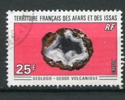 10392  AFARS ET ISAS  N° 370 ° 25 F  Géologie : Géode Volcanique  1971  TB - Gebruikt