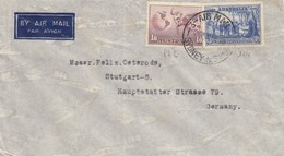 COVER. G-AAGX. AUSTRALIA. 25 FEB 1938. AIR MAIL SYDNEY TO STUTTGART GERMANY - Unclassified
