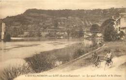 47 - CASTELMORON SUR LOT - Le Quai Fonfrede Et Le Coteau En 1929 - Castelmoron