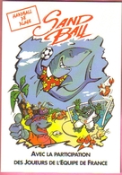 Carte Postale "Cart'Com" - Série Spectacle, Concert, Film, Théâtre - Sand Ball - Handball De Plage (requin) - Handbal