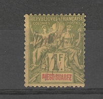 Diego-Suarez _ 1F Vert  (1892) N°37 - Other & Unclassified