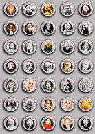 35 X Blondie Band-Deborah Harry Music Fan ART BADGE BUTTON PIN SET 1 (1inch/25mm Diameter) - Musique